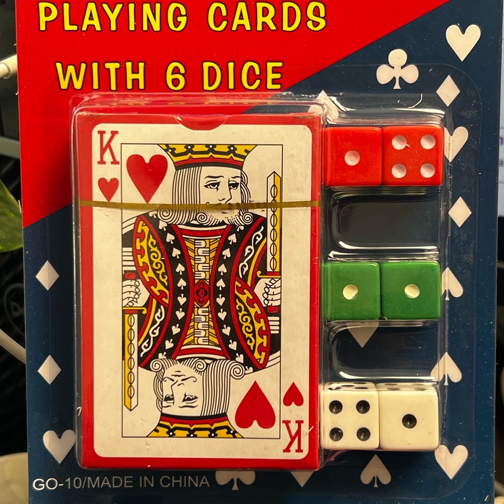 Playing Cards with Dice Set